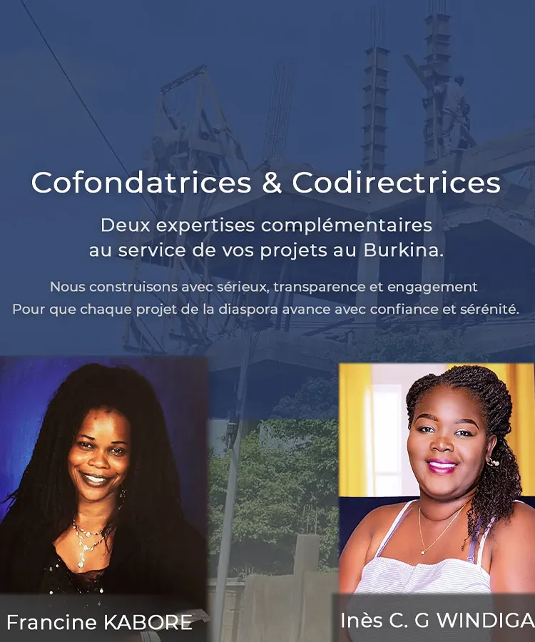 Francine Kabore & Ines Windbag Co-fondatrices & Co-directrices de Sweet Home Deco & Services pour un mot aux visiteurs du site
