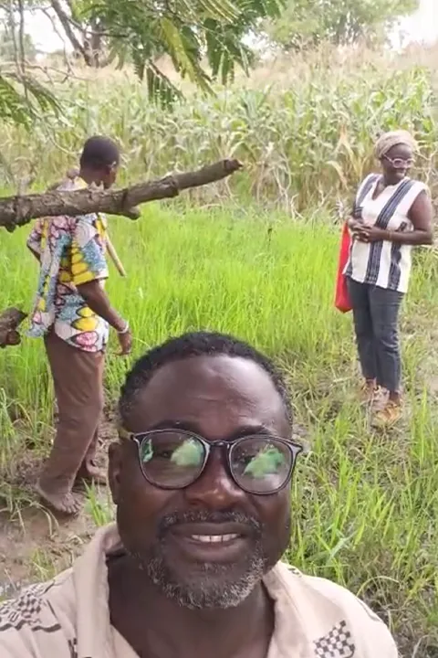 Visite d'une ferme agricole a Bobo pour verifier et faire du reporting a un client de Sweet Home Deco & Services.